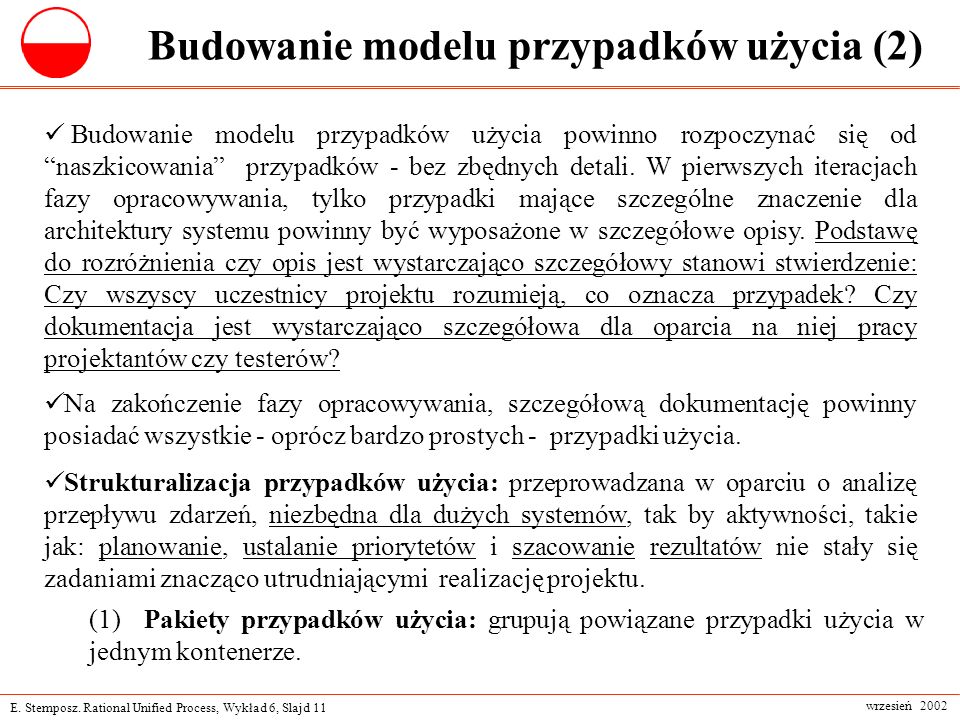 Wykład 6 Przypadki użycia a proces ppt pobierz